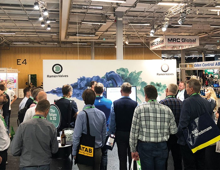 Events_exhibitions Ramén Valves booth at Processteknik 2018