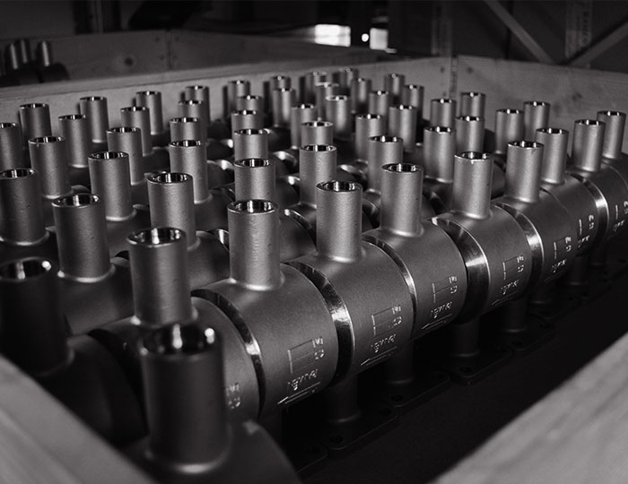 Sustainability_valves Ramén Ball Sector Valves in pallet