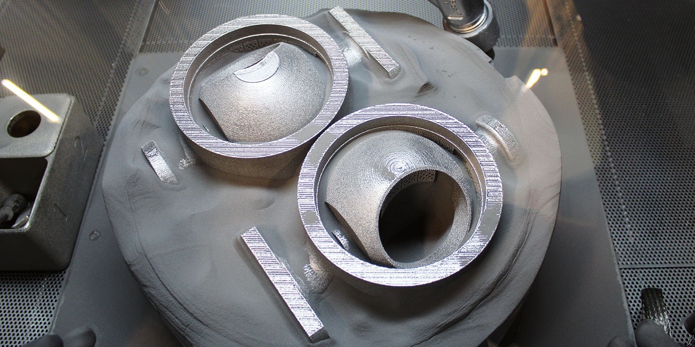 Ramén Ball Sector valves in titanium powder bed