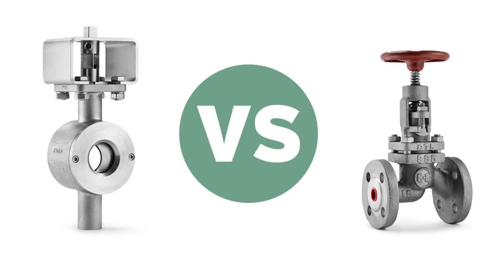 Technical comparison Ball Sector valves vs. Globe valves