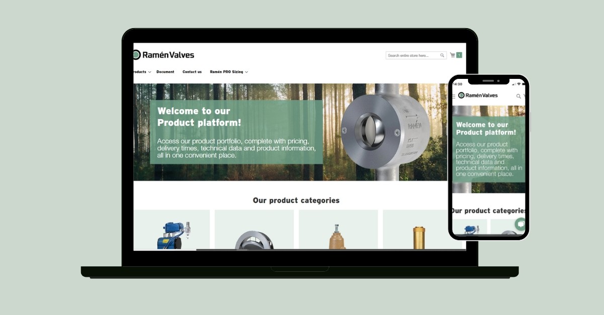 Ramén Valves lanserar ny digital produktplattform för förbättrad kundupplevelse