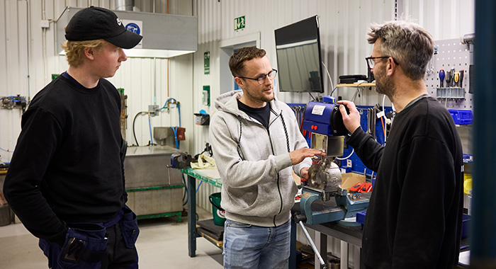 Production team in Fagersta