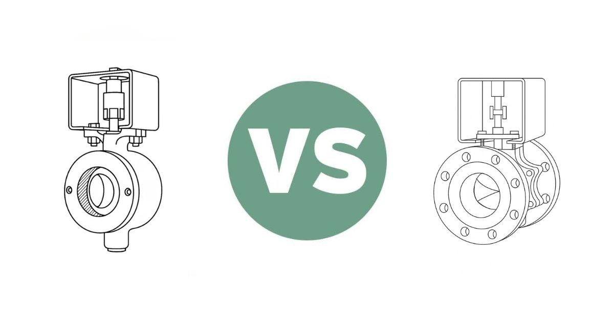 Ramén KS Ball Sector Valve vs V-port ball valves