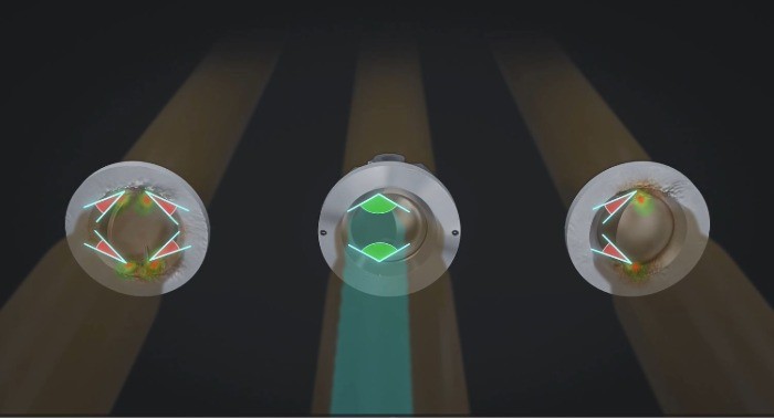 Elliptical to circular throttling edge