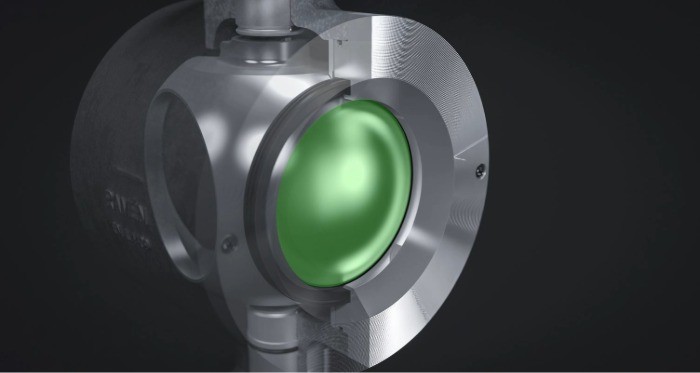 Protected sealing surface and excellent seat tightness in on off applications