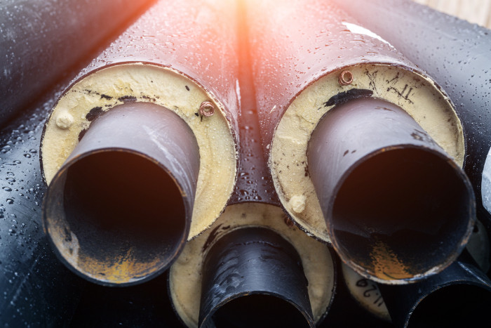 District heating pipes